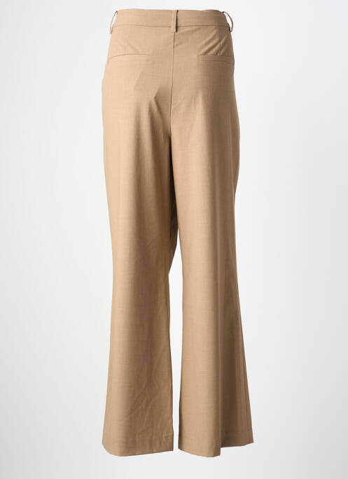 Pantalon drept talie cu cleme mărime normală bej JC.SOPHIE femme