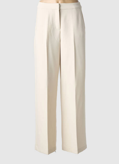 Pantalon drept țesătură crep mărime normală bej B.YOUNG femme