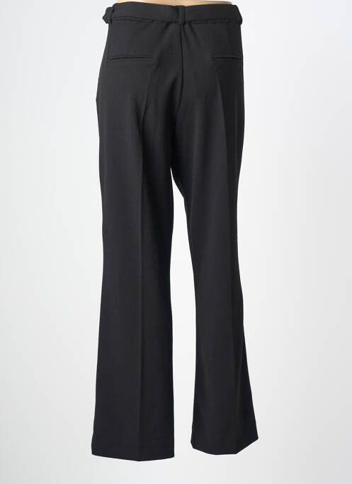 Pantalon drept țesătură crep mărime normală negru SIGNE NATURE femme