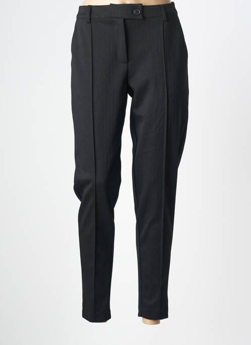 Pantalon chino țesătură poplin mărime normală negru ICHI femme