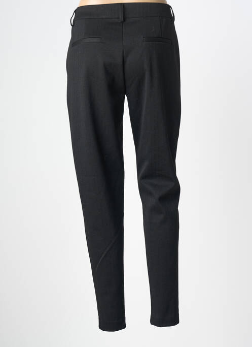 Pantalon chino țesătură poplin mărime normală negru ICHI femme