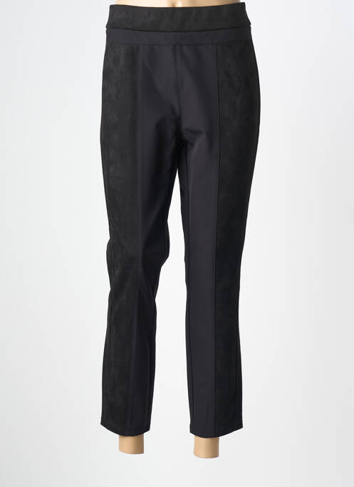 Pantalon 7/8 elasticitate mărime normală negru STREET ONE femme
