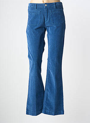 Pantalon evazat elasticitate mărime normală albastru MKT STUDIO femme