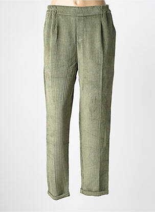 Pantalon larg buzunare mărime normală verde PAKO LITTO femeie