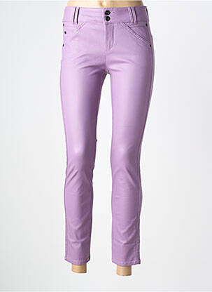 Pantalon 7/8 elasticitate mărime normală violet STREET ONE femme