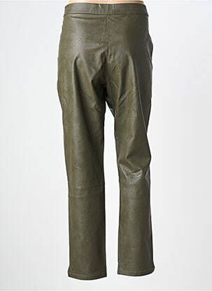 Pantalon drept talie elastică mărime normală verde SIGNE NATURE femeie