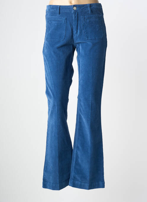 Pantalon evazat elasticitate mărime normală albastru MKT STUDIO femme