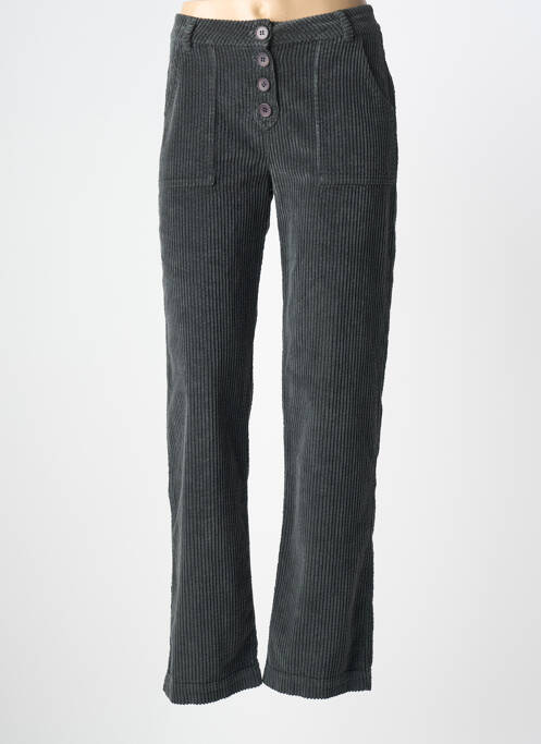 Pantalon drept mărime normală mărime normală verde DROLATIC femme