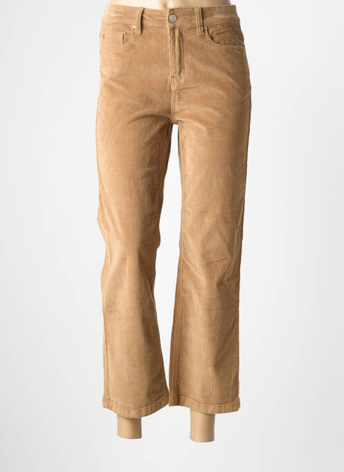 Pantalon 7/8 elasticitate mărime normală maro MKT STUDIO femme