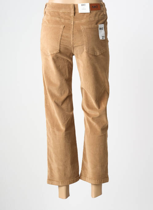 Pantalon 7/8 elasticitate mărime normală maro MKT STUDIO femme