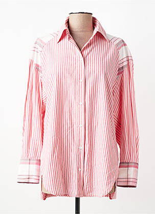 Cămașă croială dreaptă mâneci lungi roz HOD femme