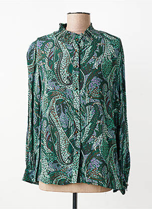 Cămașă țesătură crep mâneci lungi verde GERARD DAREL femme