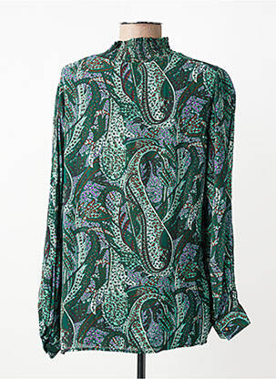 Cămașă țesătură crep mâneci lungi verde GERARD DAREL femeie