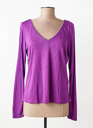 Tricou mâneci lungi mâneci lungi violet VILA femeie