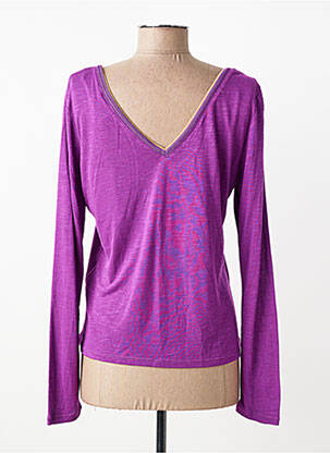 Tricou mâneci lungi mâneci lungi violet VILA femeie