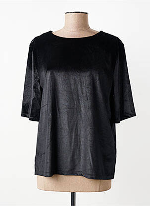 Tricou croială dreaptă mâneci scurte negru STREET ONE femme