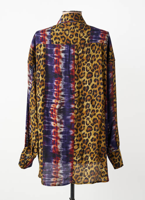 Cămașă țesătură crep mâneci lungi violet HOD femme