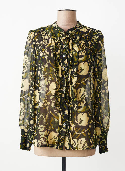 Cămașă țesătură crep mâneci lungi negru GERARD DAREL femme