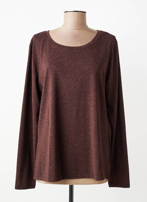 Tricou mâneci lungi mâneci lungi maro ICHI femme