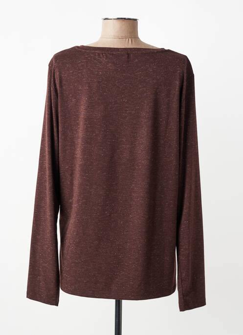 Tricou mâneci lungi mâneci lungi maro ICHI femme