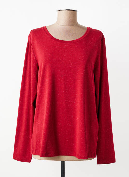 Tricou mâneci lungi mâneci lungi roșu ICHI femme