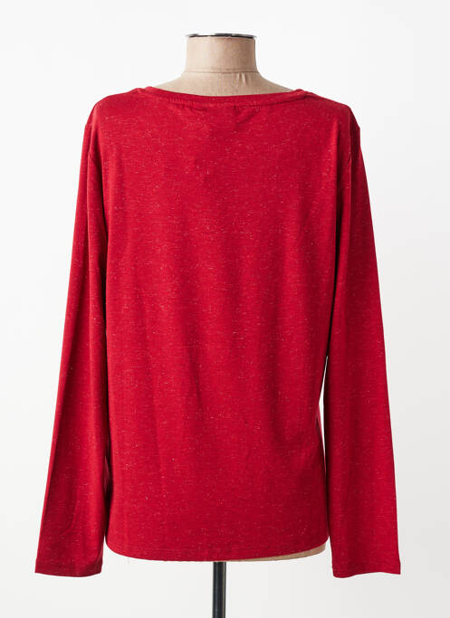 Tricou mâneci lungi mâneci lungi roșu ICHI femme