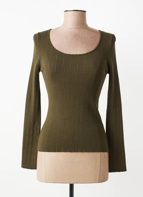 Pulover croială cambrată mâneci lungi verde PAKO LITTO femme