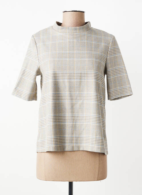 Top mâneci scurte mâneci scurte bej SIGNE NATURE femme