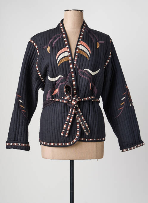 Jachete kimono mâneci lungi negru AN' GE femme