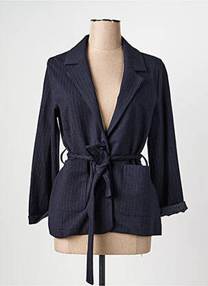 Jachete casual guler tip costum albastru LA FEE MARABOUTEE femeie