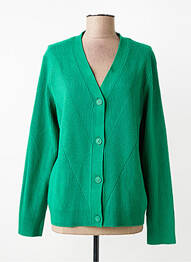 Vestă cu mâneci lungi croială cambrată verde CECIL femme