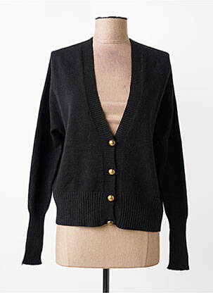 Vestă cu mâneci lungi croială cambrată negru PAKO LITTO femme