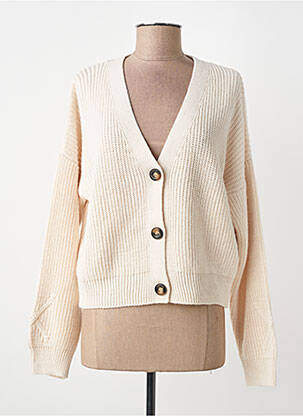 Vestă cu mâneci lungi croială cambrată bej LA FEE MARABOUTEE femme