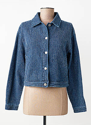 Jachete casual guler de bluză albastru B.YOUNG femme