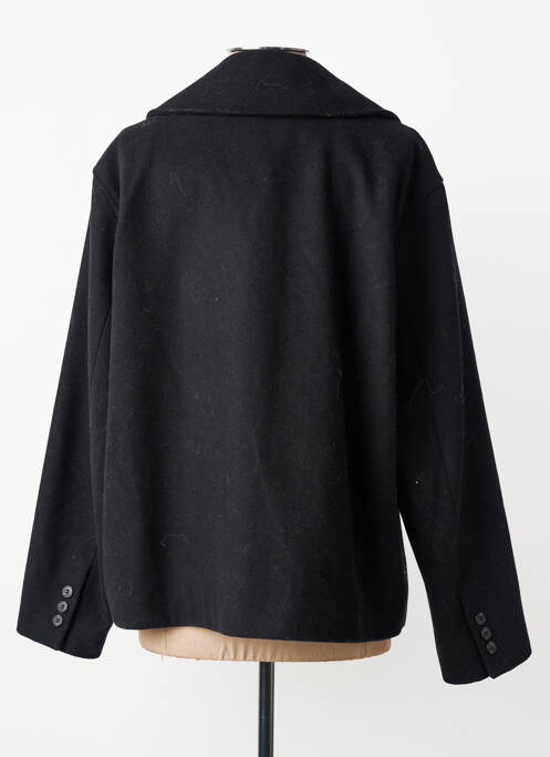 Palton scurt închidere cu nasturi pe față fără glugă negru SELECTED femme