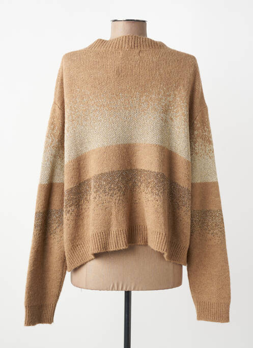 Vestă cu mâneci lungi croială cambrată maro PAKO LITTO femme