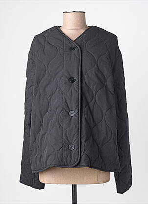 Geacă matlasată buzunare fără glugă negru GRACE & MILA femme