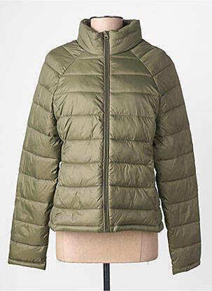 Geacă matlasată buzunare fără glugă verde GRACE & MILA femme