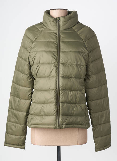 Geacă matlasată buzunare fără glugă verde GRACE & MILA femme