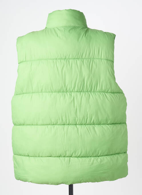 Geacă matlasată buzunare fără glugă verde ICHI femme