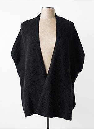 Vestă cu mâneci scurte tricotaj din plasă negru ORFEO femme