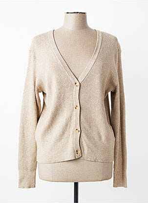 Vestă cu mâneci lungi croială cambrată bej VILA femme