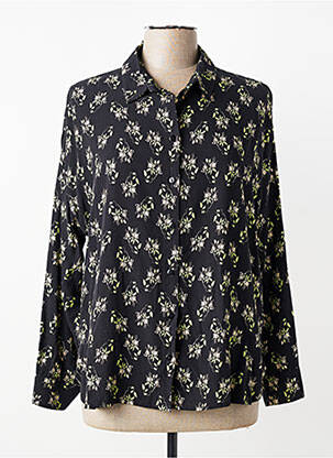 Cămașă imprimeu fantezie mâneci lungi negru SIGNE NATURE femme