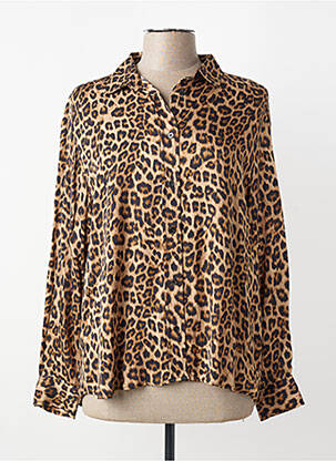 Cămașă croială dreaptă mâneci lungi maro GERARD DAREL femme