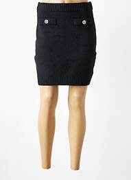 Fustă scurtă talie elastică negru ANGE femme