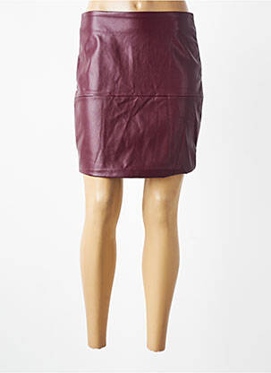 Fustă scurtă croială dreaptă violet ICHI femme