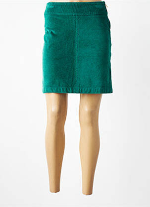Fustă scurtă închidere cu fermoar lateral verde LA FEE MARABOUTEE femme