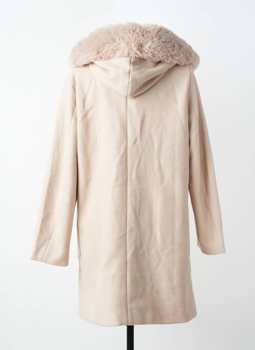 Palton lung cu glugă cu glugă bej LAURA JO femme