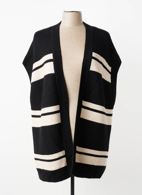 Vestă cu mâneci scurte tricotaj din plasă negru CECIL femme