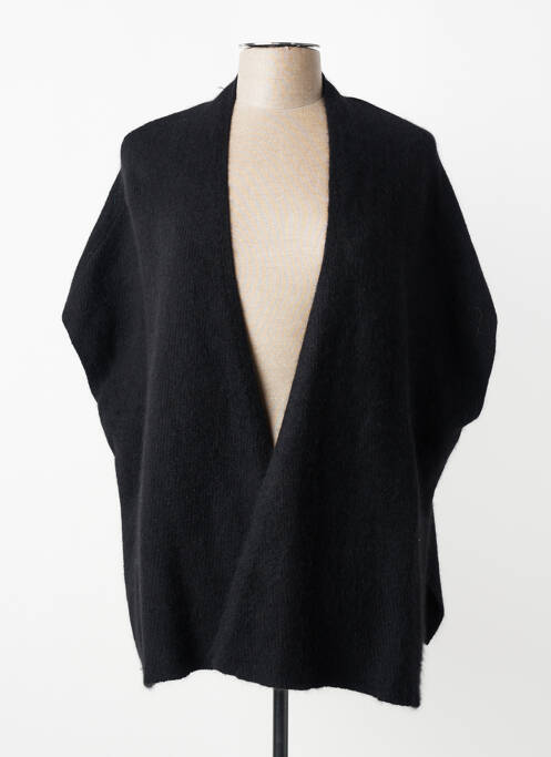 Vestă cu mâneci scurte tricotaj din plasă negru ORFEO femme